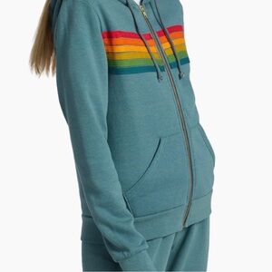 Blueish green aviatior nation zip up!! Almost brand new, very good condition!